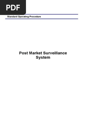Post Market Surveillance SOP (1)