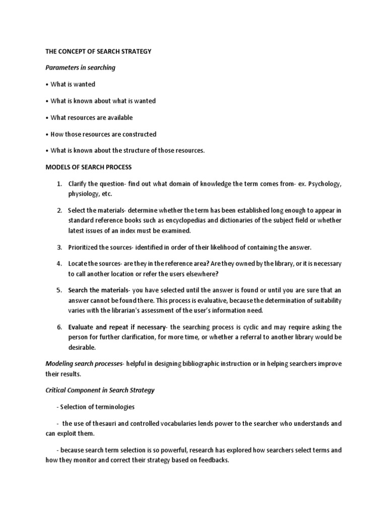 Effective Search Strategies Explained | PDF | Librarian | Libraries