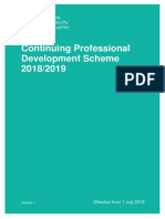 2018 - 2019 CPD Scheme