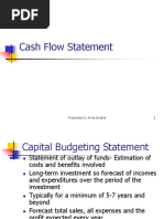 Cash Flow Statement: 1 Presented by Anita Singhal 1