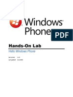 Hands-On Lab: Hello Windows Phone
