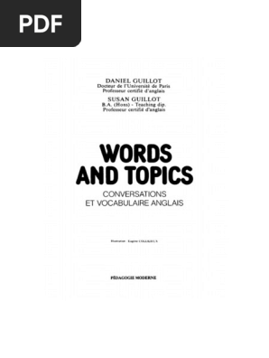 Words and Topics, PDF, Lexique