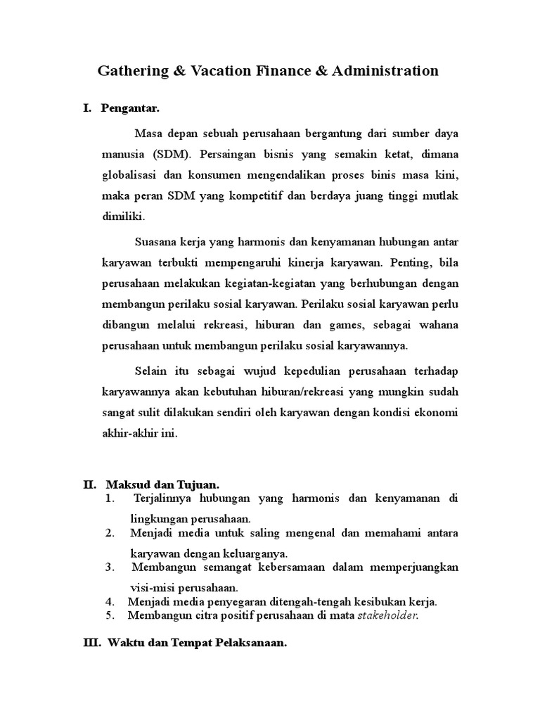 Proposal Gathering Tulisan