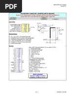 Eccentric Loads On L-Shaped Weld Groups