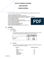 Bi-3417 Training Building Main Building Design Criteria 1.0 References