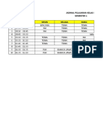 Jadwal Pelajaran Kelas 4 2019-2020