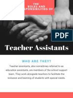 Role of Teacher Assistants - Eunice Ho