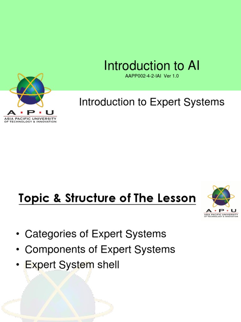 003 Introduction To Expert System Pdf Artificial Intelligence
