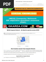 [MCQ] Computer Network - GK Objective Question Answers [PDF]