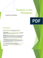 Taxation in The Philippines: Prepared By: Mark Neil Bacani