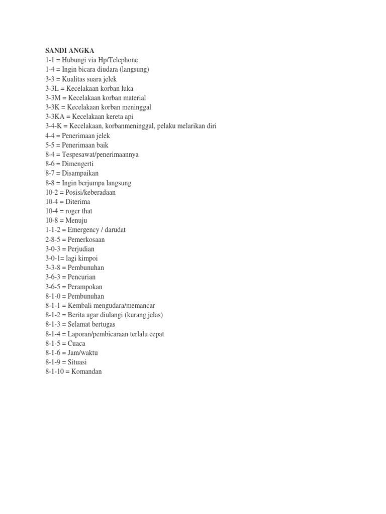 Sandi Angka | PDF