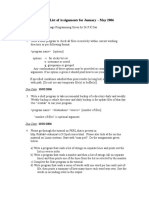 CS242 List of Assignments For January - May 2006: Due Date