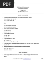 10 Math Imp Ch4 Quadratic Equations Mix