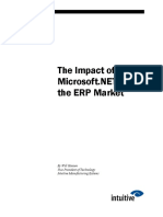 The Impact of Microsoft - NET On The ERP Market PDF