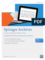 Springer Archives: Unlock Yesterday's Minds Today