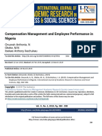 Compensation Management and Employee Performance in Nigeria: Onuorah Anthonia. N Okeke, M.N Ibekwe Anthony Ikechukwu