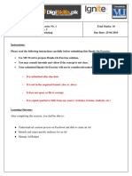 Hands-On Exercise No. 1 Batch: 3 Digital Marketing Total Marks: 10 Due Date: 25-04-2019