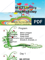 School ICT Literacy Training-Workshop: Maricel Pactor Gastador