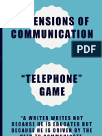 Oral Comm - Dimensions of Communication