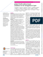 2016 Updated EULAR Evidence-Based Recommendations For The Management of Gout