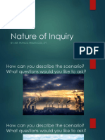 Nature of Inquiry: By: Mr. Francis Arman Cos, LPT