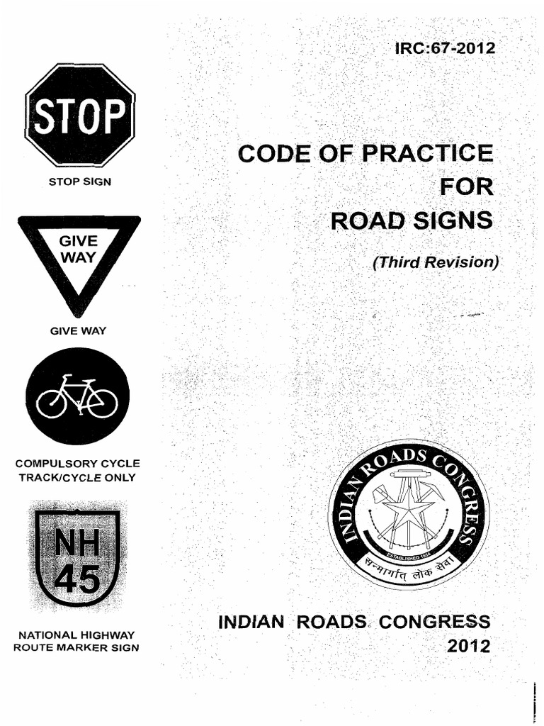 IRC 67 2012 Road Signspdf PDF | PDF