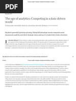 The Age of Analytics - Competing in A Data-Driven World - McKinsey & Company