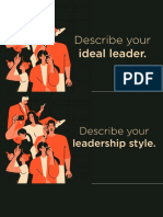 Describe Your Ideal Leader.: Prepared By: Izzy Salazar