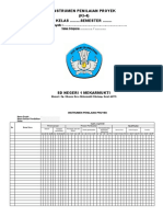 Instrumen Penilaian Proyek k3 Ki-4 Sd-Mi