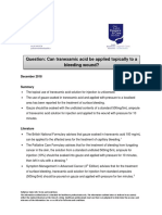 Topical Tranexamic Acid For A Bleeding Wound 1