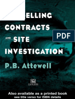Tunnelling Contracts and Site Investigation PDF