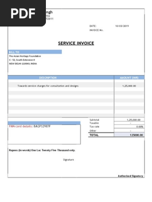 Service Invoice- 2