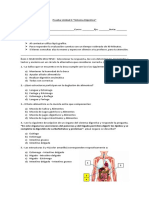 Prueba Unidad II “Sistema Digestivo