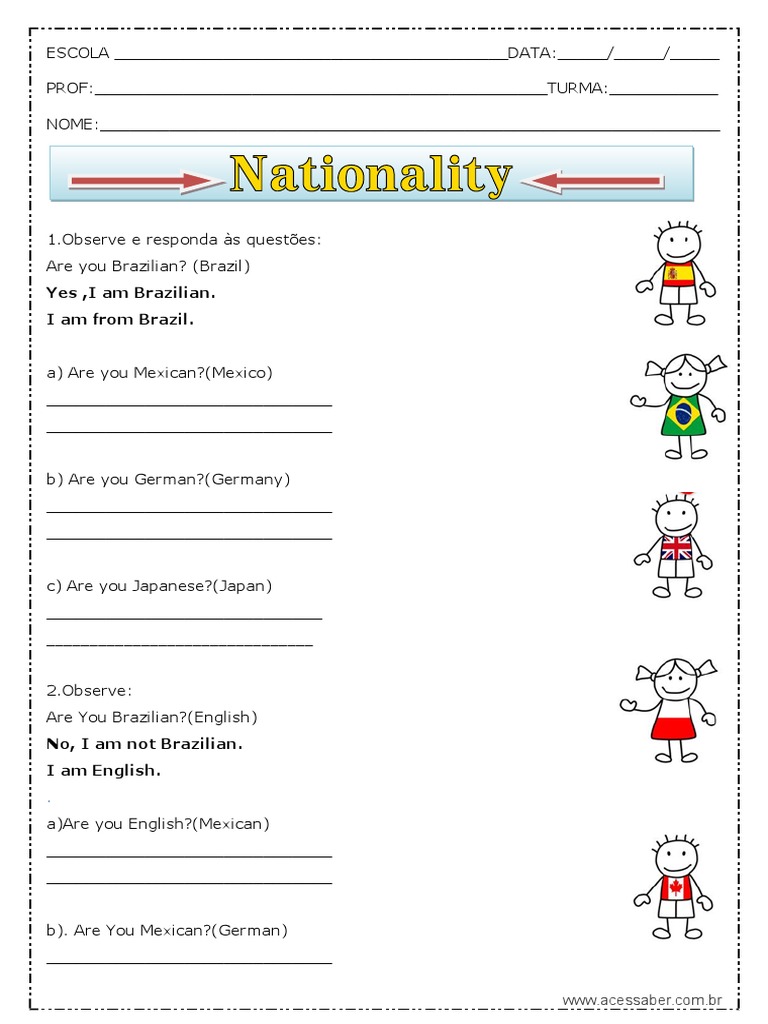 Yes, I Am Brazilian. I Am From Brazil | PDF