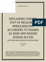 Explaining Hadith 3597 of Muslim To Mirza Jhelumi According To Shaikh Al Bani and Shaikh Zubair Ali Zai