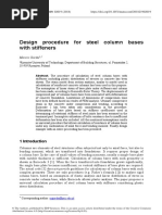 Design Procedure For Steel Column Bases With Stiff PDF