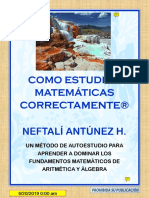 Como Aprender A Estudiar Matematicas