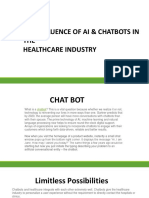 The Influence of Ai & Chatbots in The Healthcare Industry