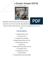 CD Grandes Duetos Gospel (2018) Torrent Grátis 632 MB