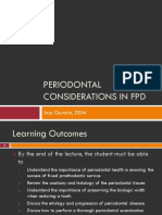 Periodontal Considerations in FPD