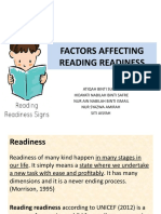 Factors Affecting Reading Readiness