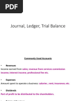 Journal, Ledger, Trial Balance