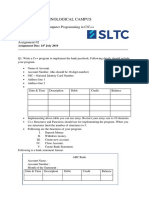 Sri Lanka Technological Campus: TCS205/TCS104 - Computer Programming in C/C++