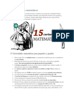 15 Curiosidades Matemáticas