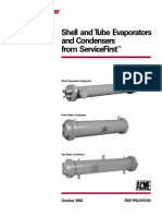 Shell and Tube Evaporators and Condensers From Servicefirst: Rsp-Prc019-En October 2002