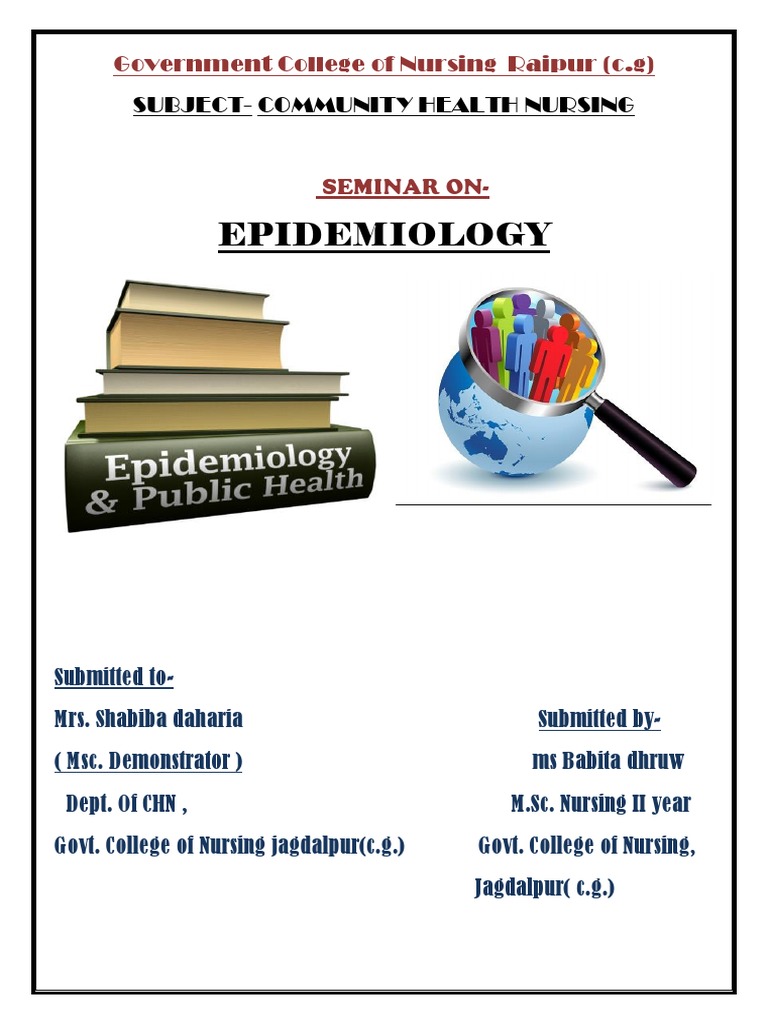Epidemiology Subject Community Health Nursing Pdf Epidemiology