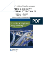 Solution Manual For Traffic and Highway Engineering SI Edition 5th Edition Garber, Hoel