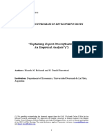 Ricardo N. Bebczuk - Explaining Export Diversification (... ) (2006, Paper)