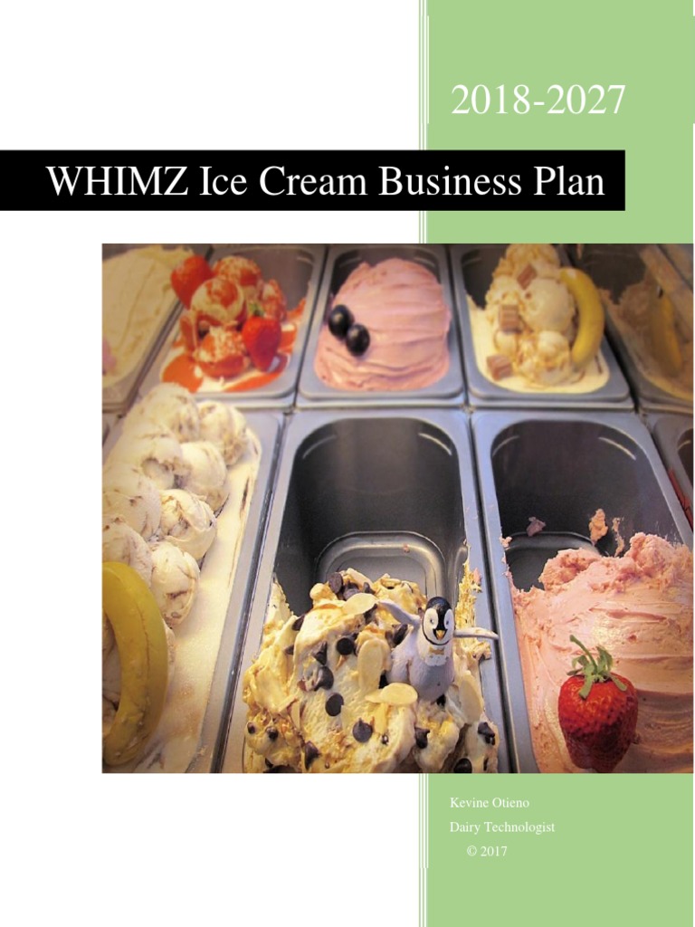 ice making business plan sample pdf