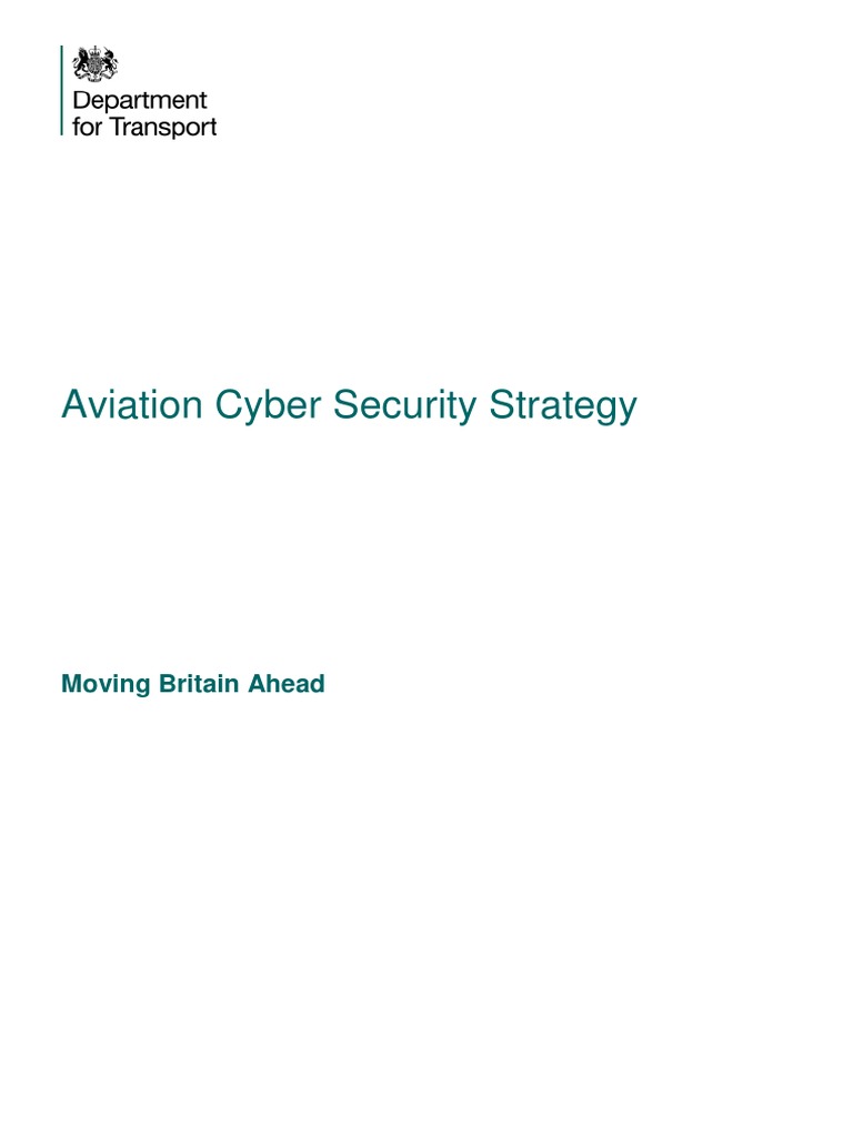 Aviation Cyber Security Strategy | PDF | Computer Security | Security
